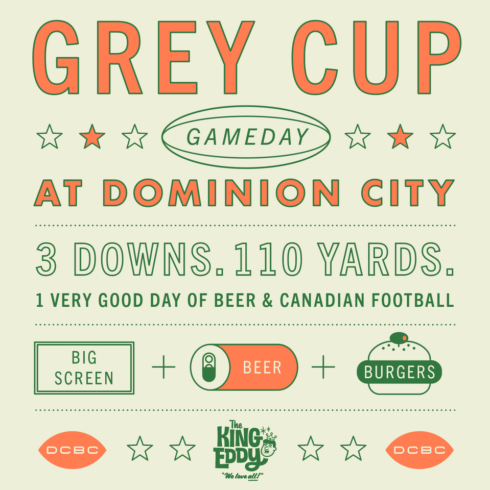 Grey Cup at Dominion City!